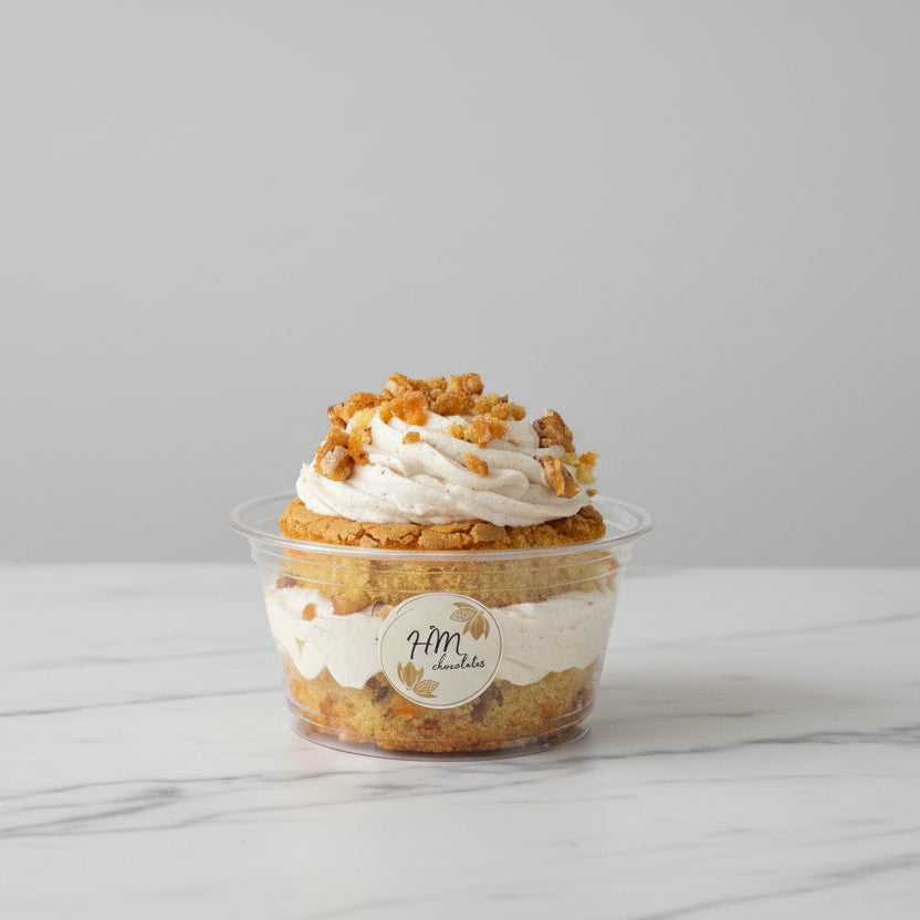 Carrot Cake with Cream Cheese Mousse and Walnuts